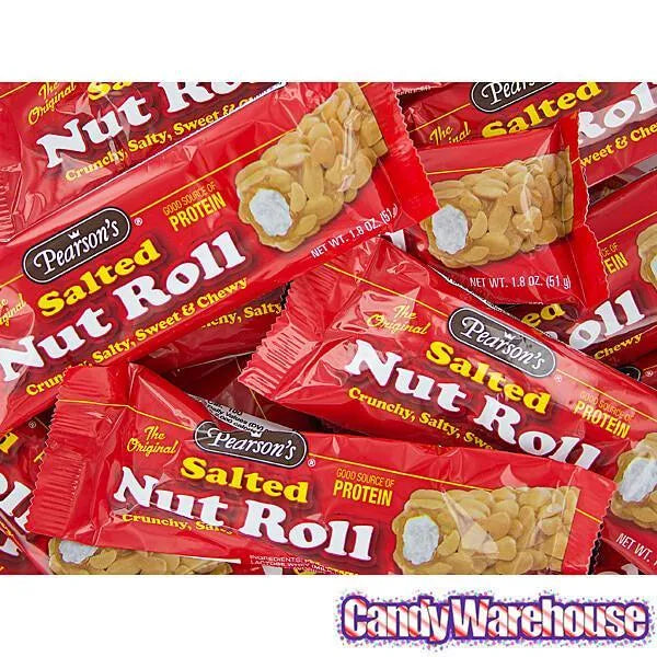 Pearson's Salted Nut Roll Candy Bars: 24-Piece Box