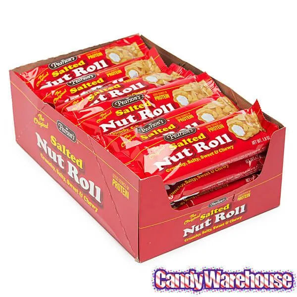 Pearson's Salted Nut Roll Candy Bars: 24-Piece Box