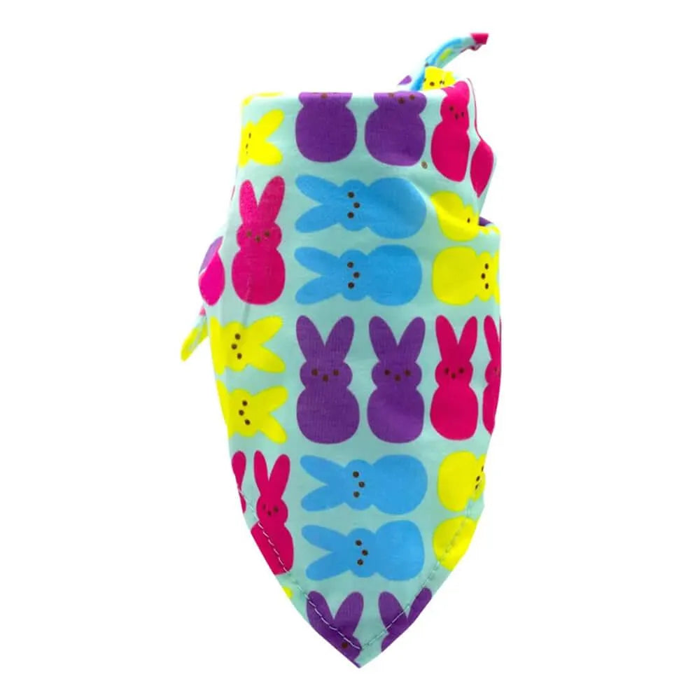 Peeps Bunny Rainbow Print Bandanna: X-Small/Small