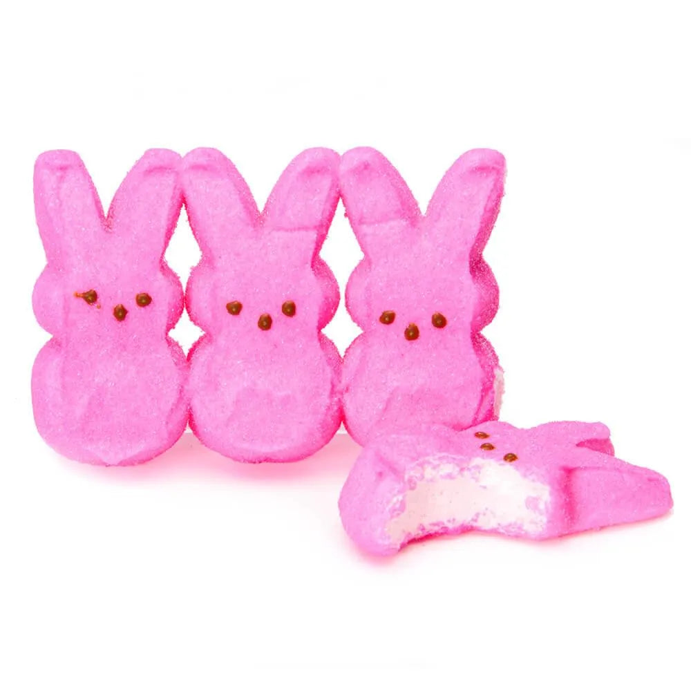 Peeps Marshmallow Candy Bunnies - Pink: 12-Piece Pack