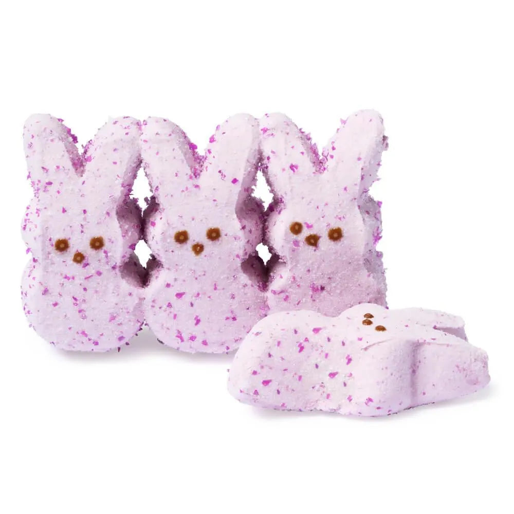 Peeps Marshmallow Candy Bunnies - Sparkly Wildberry: 8-Piece Pack