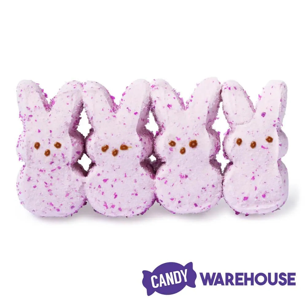 Peeps Marshmallow Candy Bunnies - Sparkly Wildberry: 8-Piece Pack