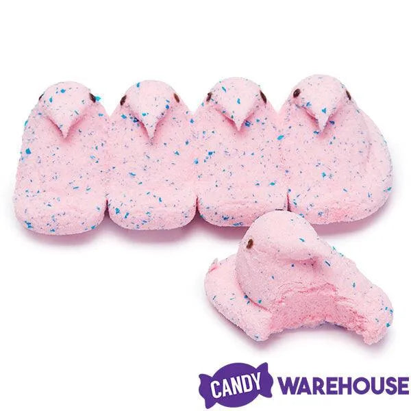 Peeps Marshmallow Chicks Candy - Cotton Candy: 15-Piece Pack