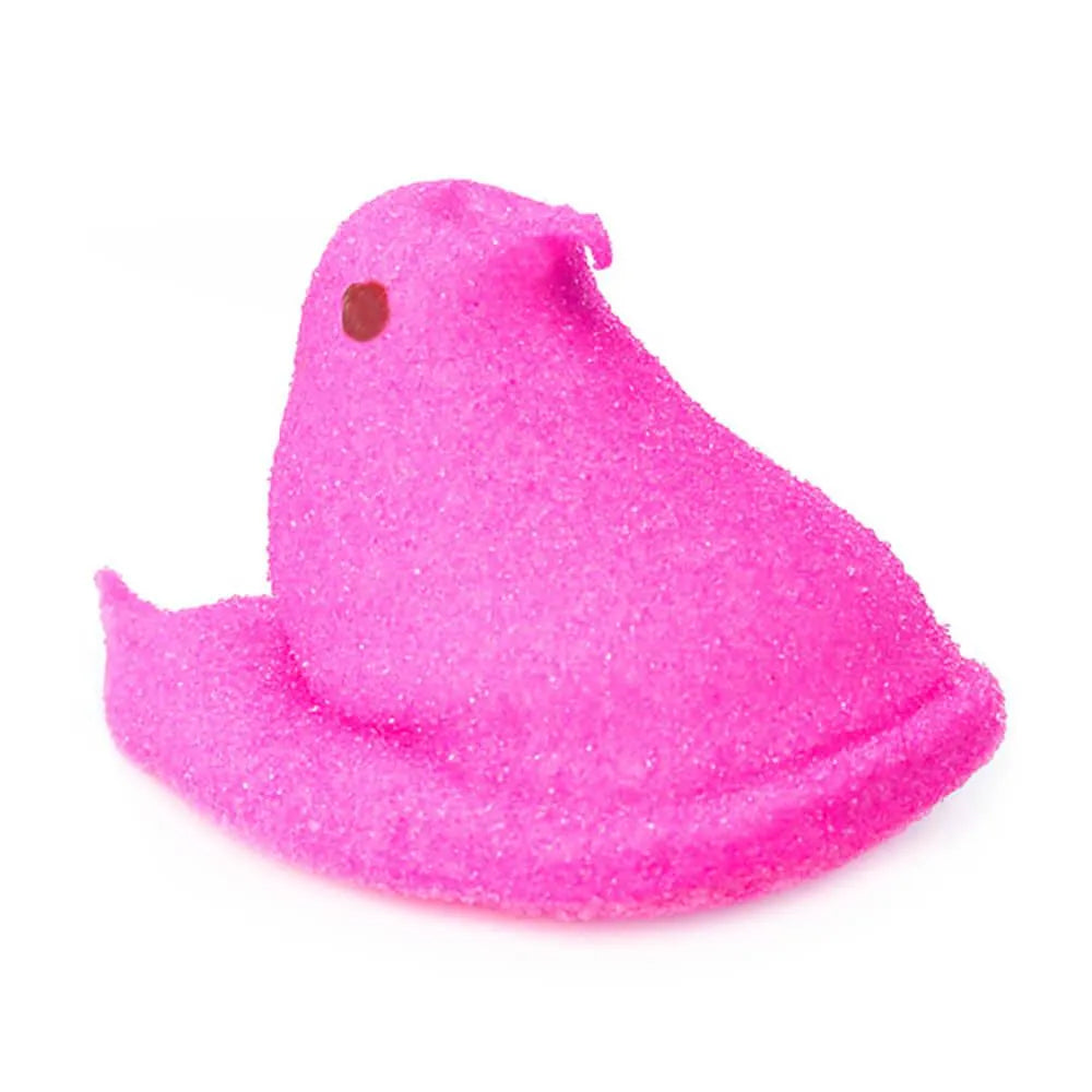 Peeps Marshmallow Chicks Candy - Pink: 15-Piece Pack