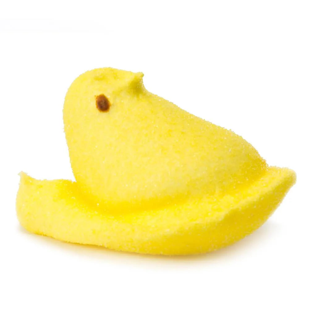 Peeps Marshmallow Chicks Candy - Yellow: 24-Piece Case