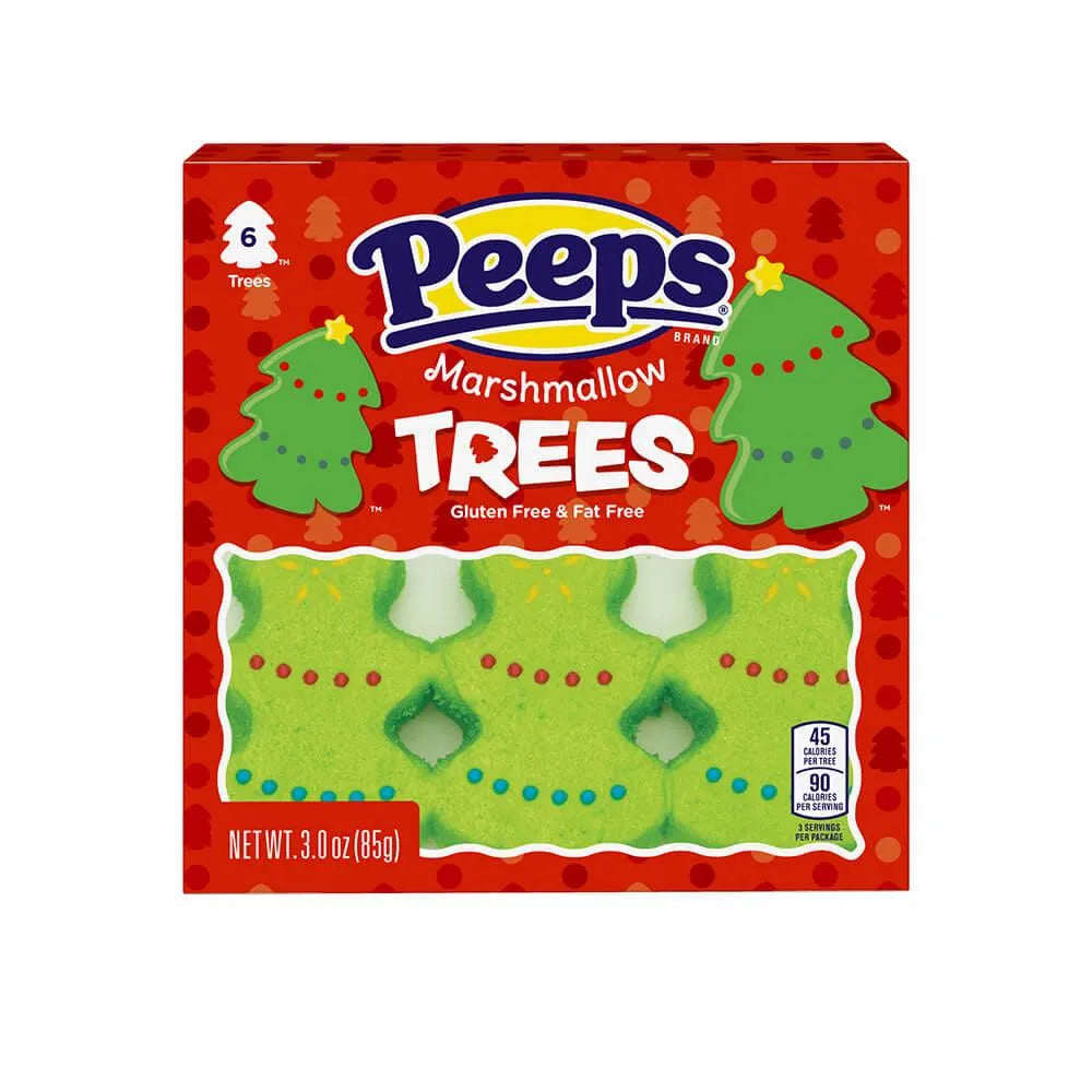 Peeps Marshmallow Christmas Trees Candy 6-Packs: 12-Piece Case