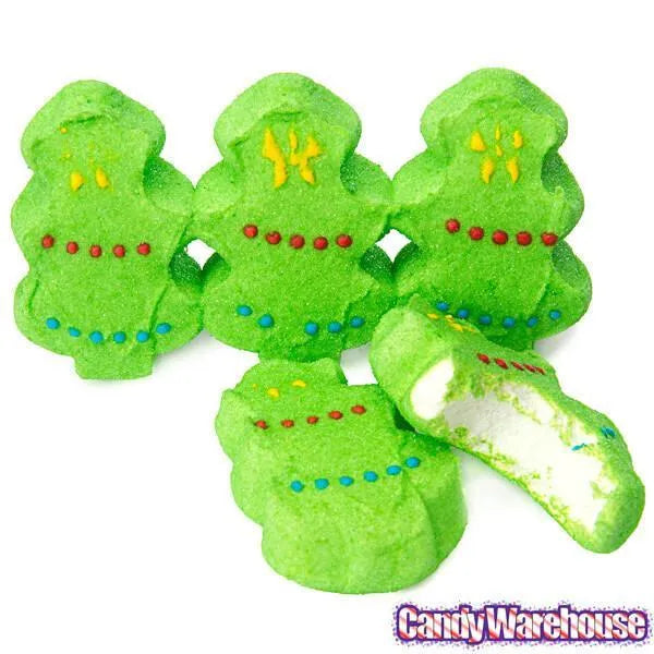 Peeps Marshmallow Christmas Trees Candy 6-Packs: 12-Piece Case