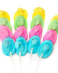 Peeps Rainbow Marshmallow Chicks Pops: 28-Piece Box