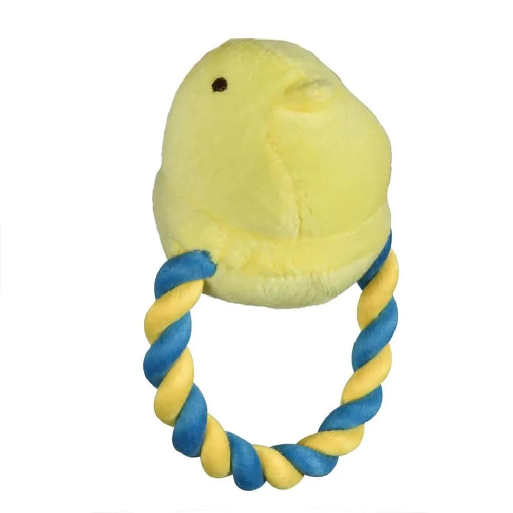 Peeps Yellow Chick Rope Pull Toy