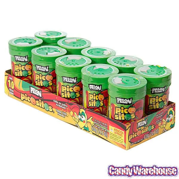 Pelon Pico Sitos Candy Powder Dispensers: 10-Piece Tray