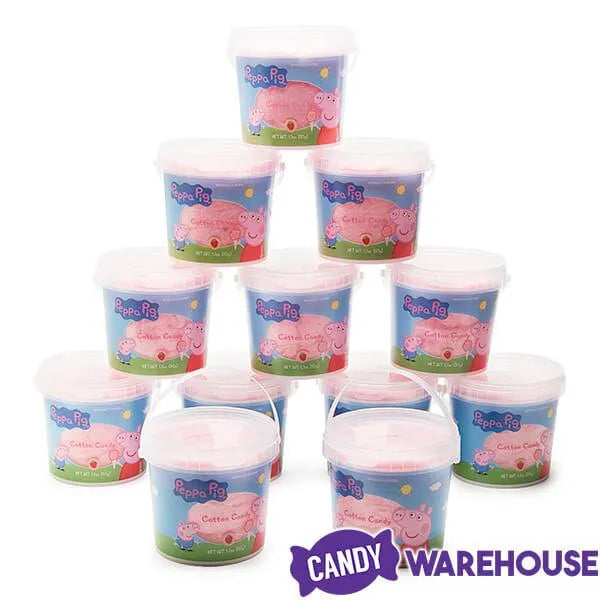 Peppa Pig Pink Cotton Candy Tubs: 12-Piece Case