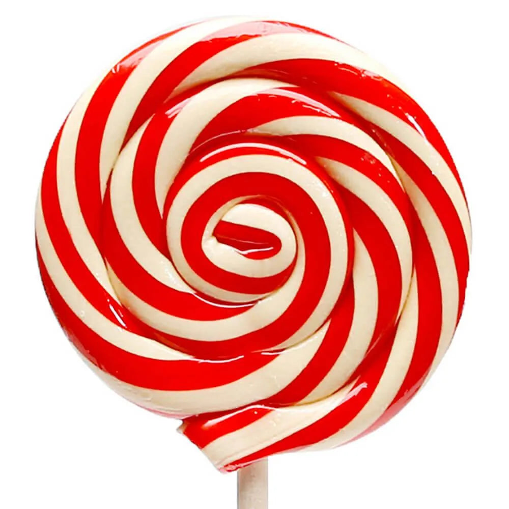 Peppermint 2-Ounce Swirl Lollipops: 15-Piece Box