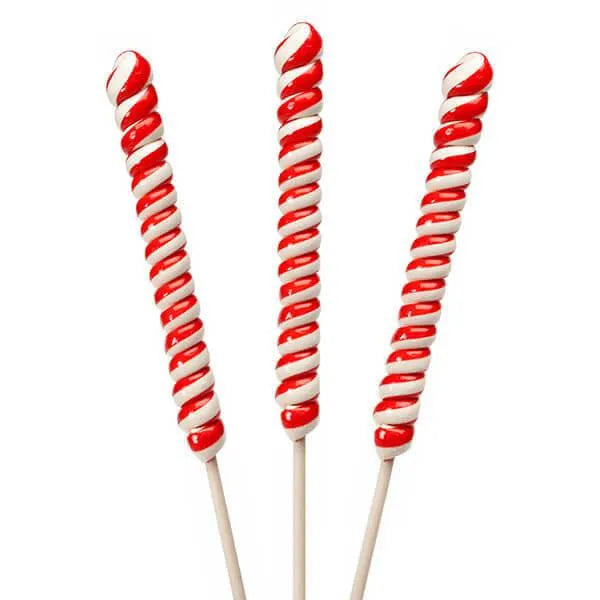 Peppermint 2-Ounce Twister Lollipops: 15-Piece Box