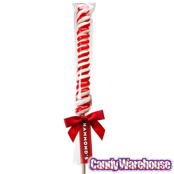 Peppermint 2-Ounce Twister Lollipops: 15-Piece Box