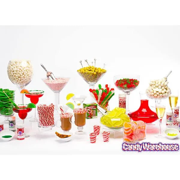 Peppermint Candy Garnish Curls: 6-Piece Set