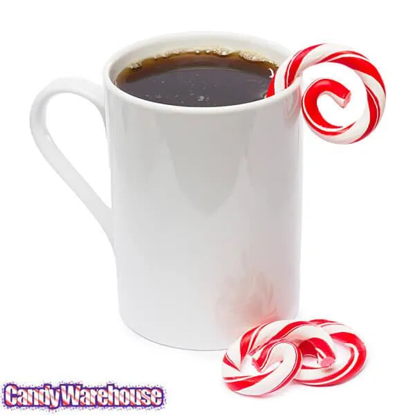 Peppermint Candy Garnish Curls: 6-Piece Set