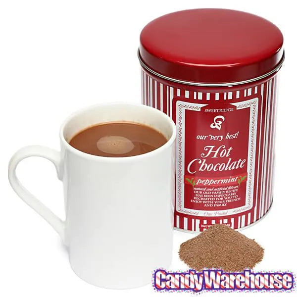 Peppermint Hot Chocolate Powder: 16-Ounce Tin