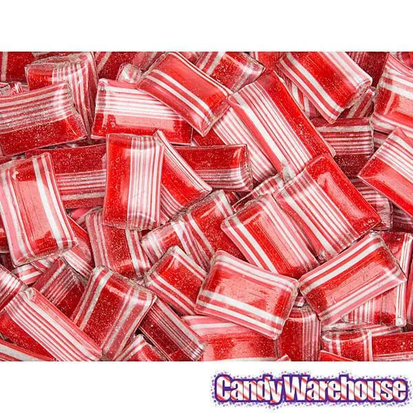 Peppermint Snaps Hard Candy with Chocolate Filling: 5-Ounce Bag