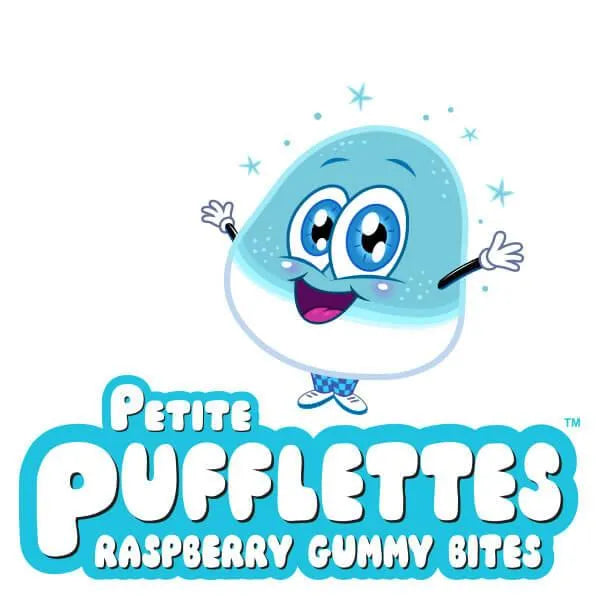 Petite Pufflettes Gummy Bites - Blue Raspberry: 16-Ounce Bag