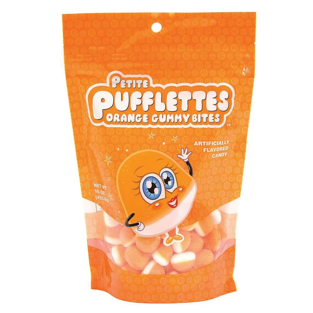 Petite Pufflettes Gummy Bites - Orange: 16-Ounce Bag