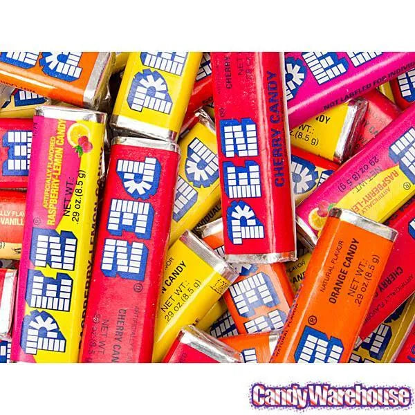 PEZ Fruity Candy Rolls: 400-Piece Case