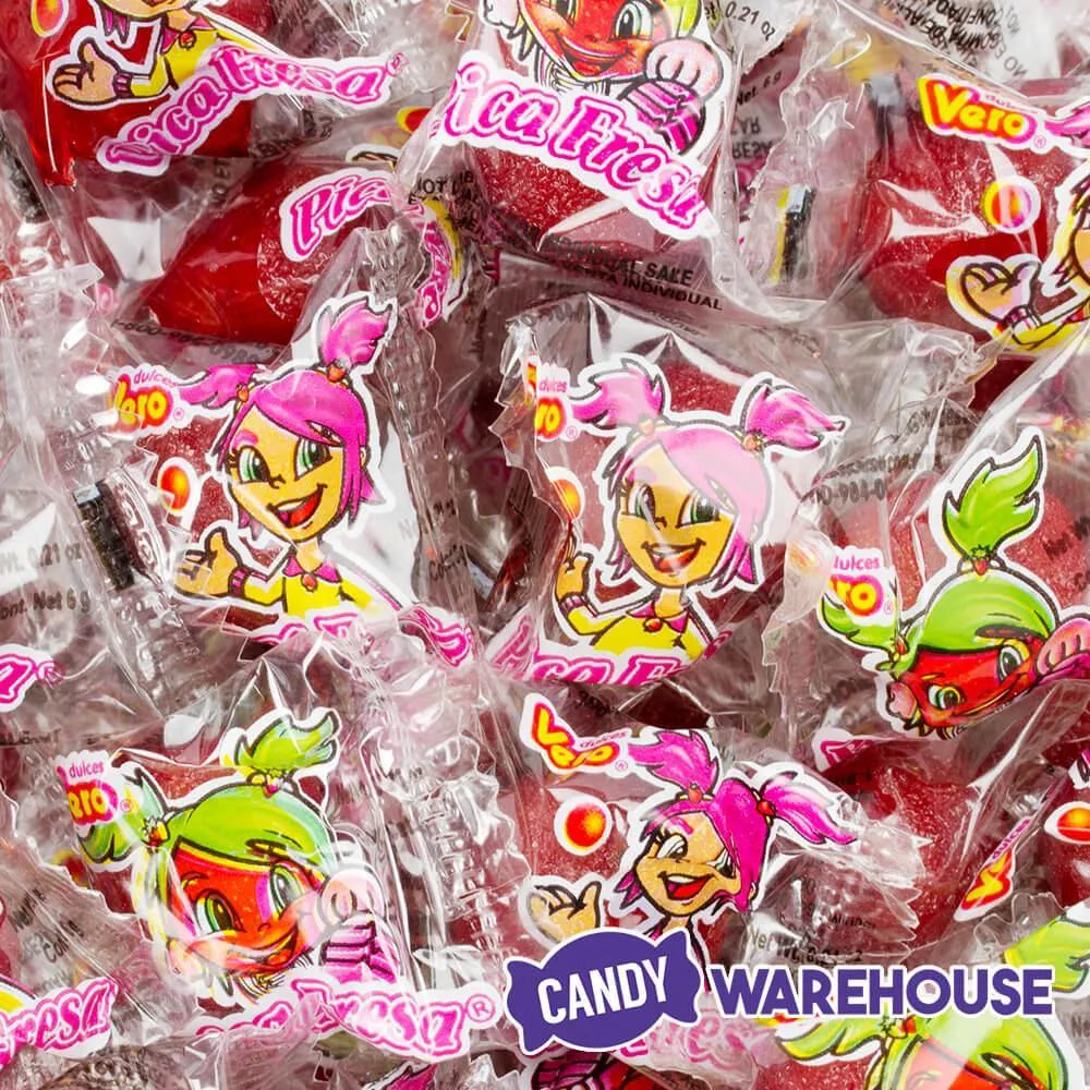 Pica Fresa Candy: 100-Piece Bag