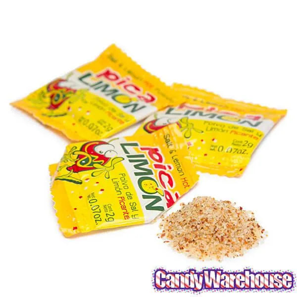 Pica Limon Salt & Lemon Spicy Powder Packs: 100-Piece Bag