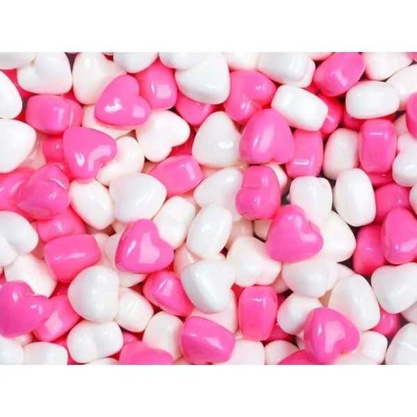 Pink & White Candy Hearts: 10-Ounce Bag