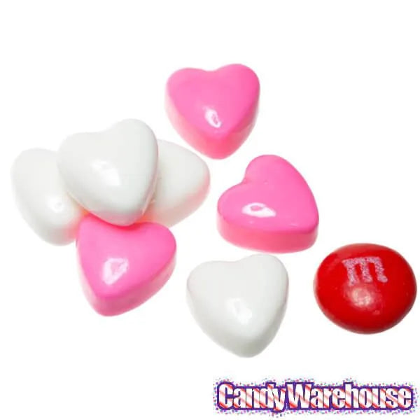 Pink & White Candy Hearts: 10-Ounce Bag