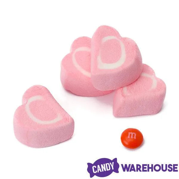 Pink & White Marshmallow Hearts: 14-Ounce Bag