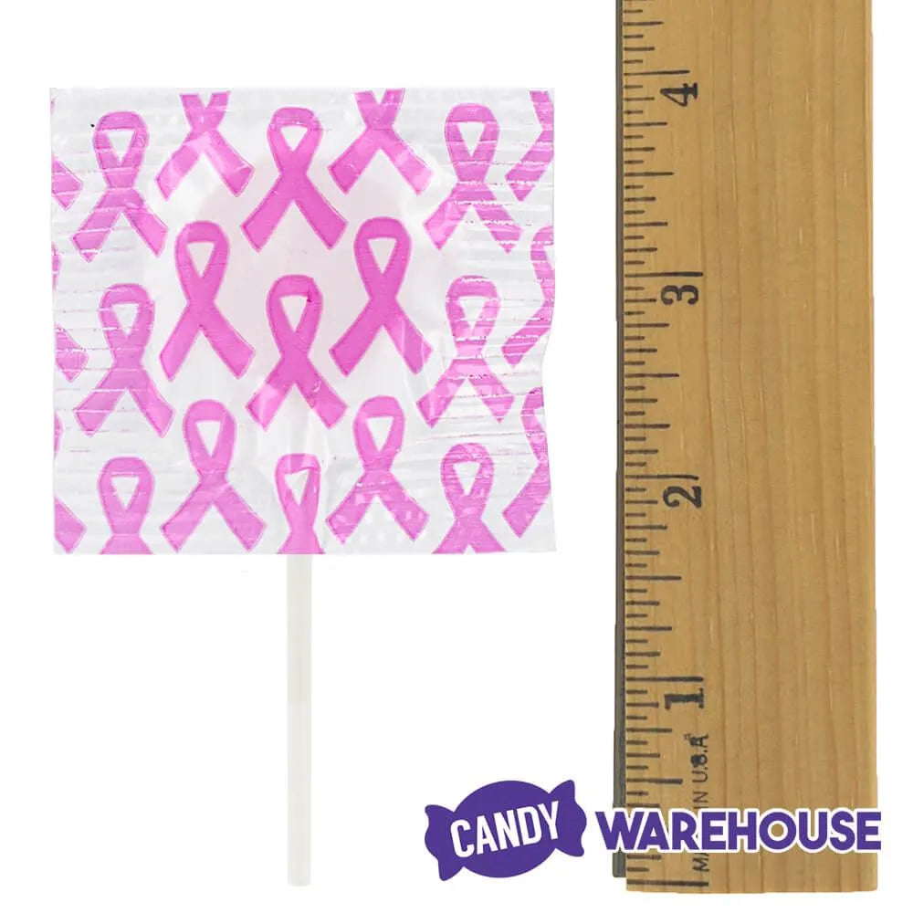 Pink Awareness Ribbon Lollipops: 55-Piece Bag