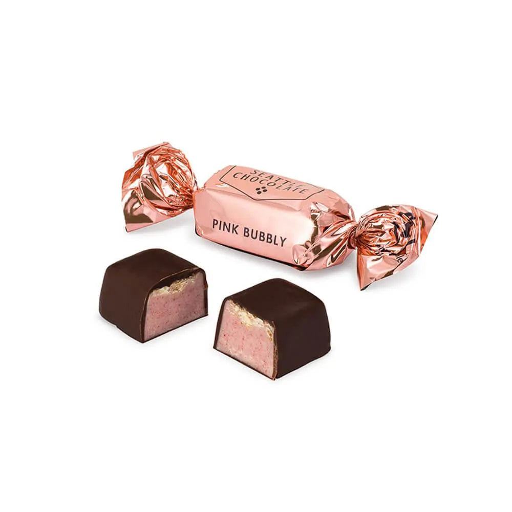 Pink Bubbly Truffles: 2LB Box