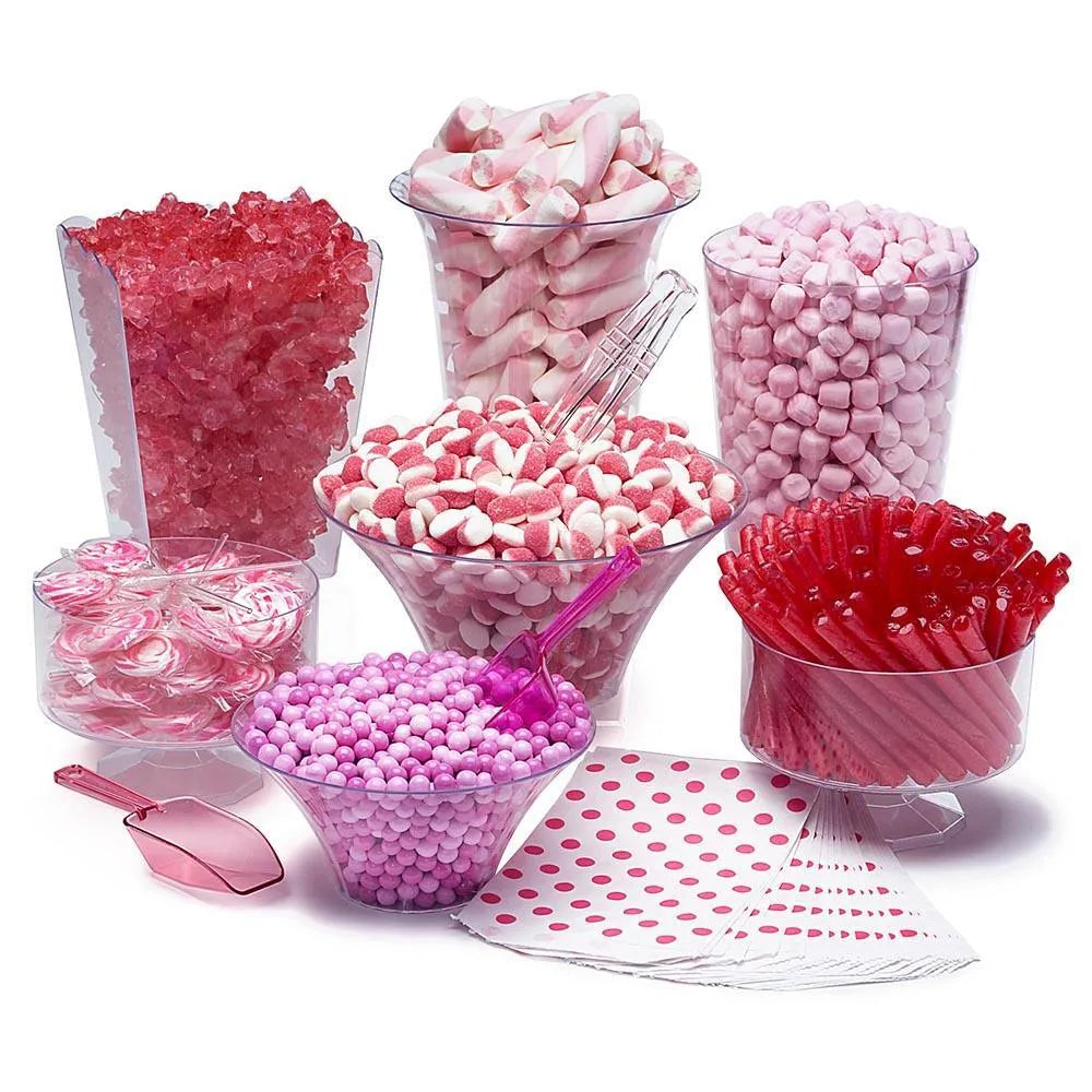 Pink Candy Buffet Kit: 25 to 50 Guests