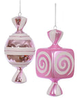 Pink Large Candy Ornaments - 8 Inch: 2-Piece Box