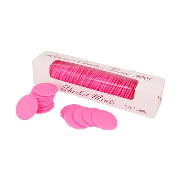 Pink Sherbet Thin Wafer Mints: 60-Piece Box