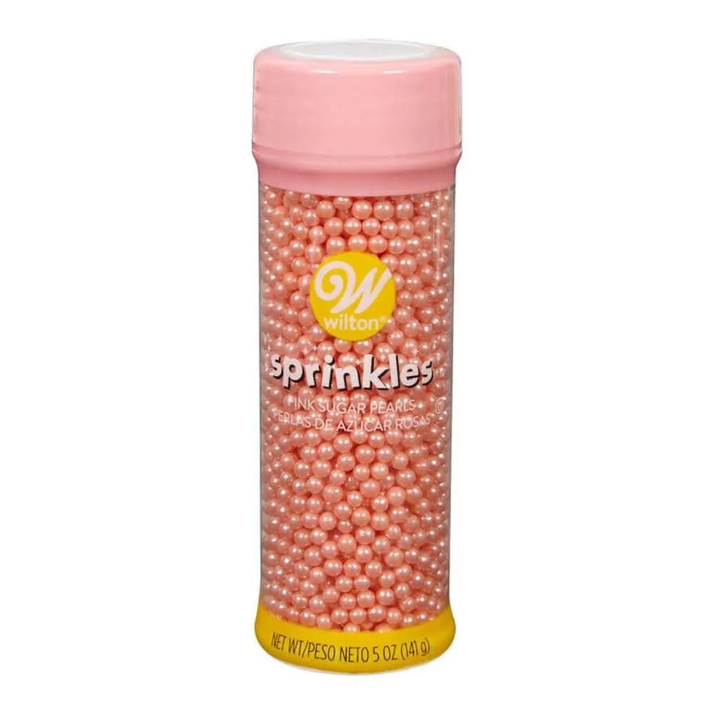 Pink Sugar Pearls Sprinkles: 5-Ounce Bottle