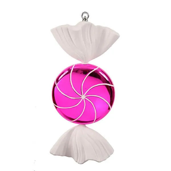 Pink Swirl Candy Ornament - 18.5 Inch