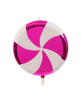 Pink Swirl Plastic Candy Lollipop - 24 Inch