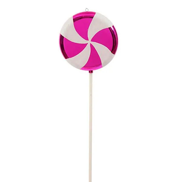 Pink Swirl Plastic Candy Lollipop - 24 Inch