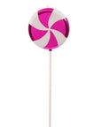 Pink Swirl Plastic Candy Lollipop - 24 Inch