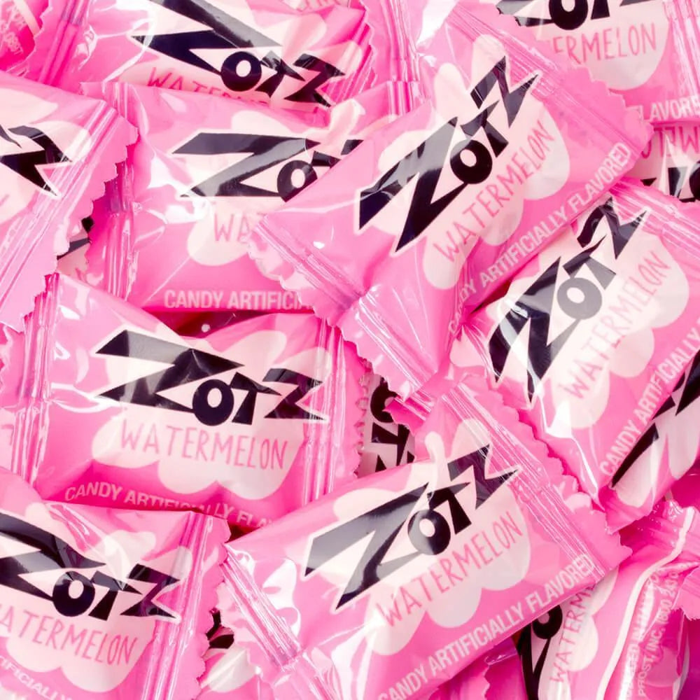 Pink Watermelon Zotz Sour Fizz Candy: 6LB Case