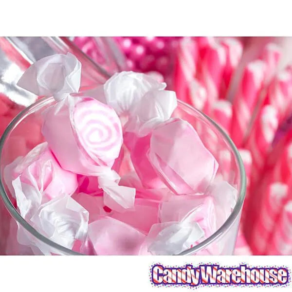 Pink with White Swirls Taffy: 3LB Bag