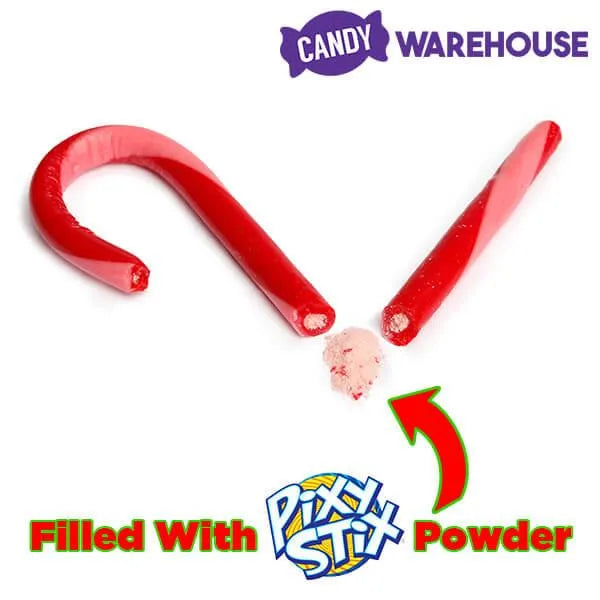 Pixy Stix Candy Canes: 9-Piece Box