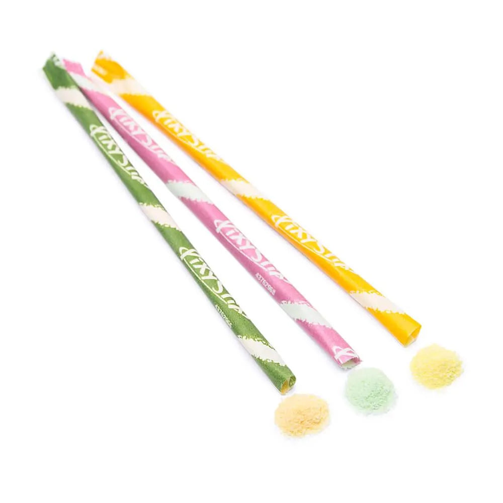 Pixy Stix Candy Powder Straws Bags - Cucumber Watermelon, Mango Lime, & Pineapple: 12-Piece Box