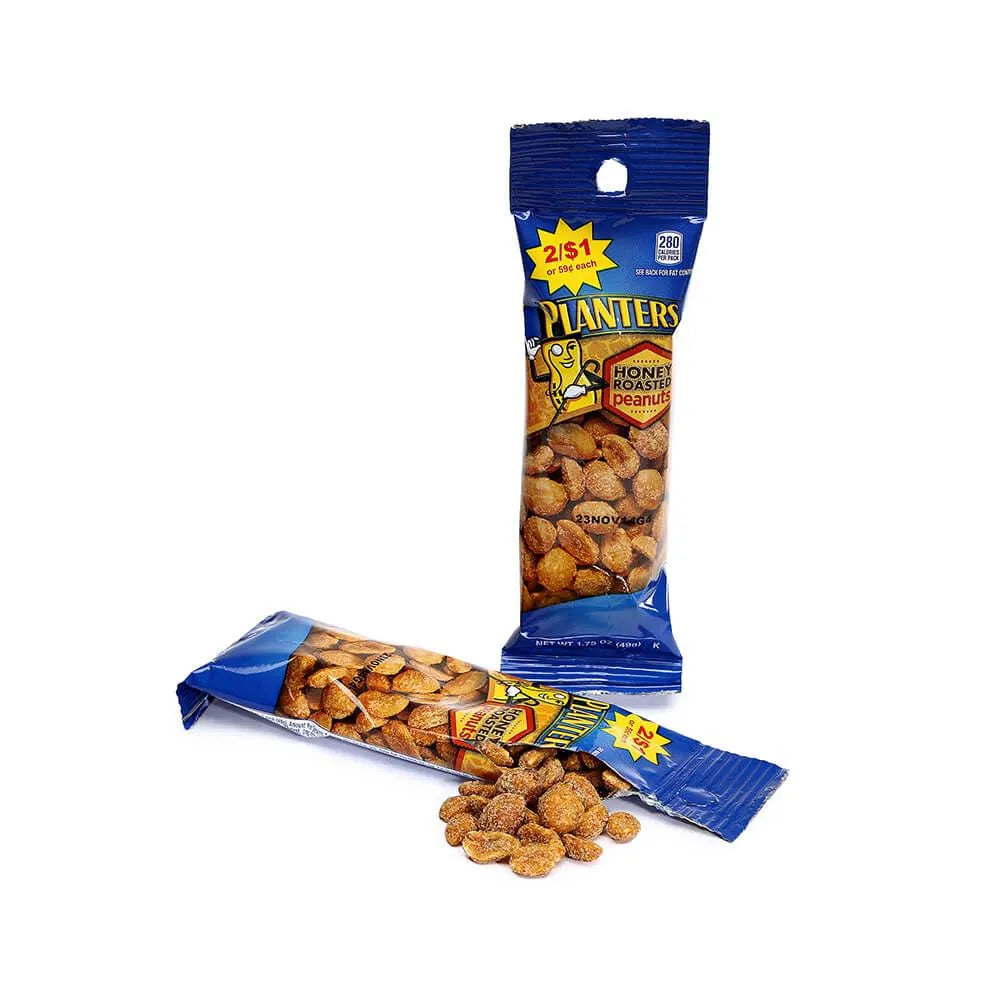 Planters Honey Roasted Peanuts 1.75-Ounce Bags: 18-Piece Box