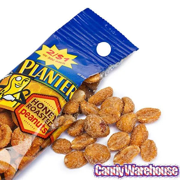 Planters Honey Roasted Peanuts 1.75-Ounce Bags: 18-Piece Box