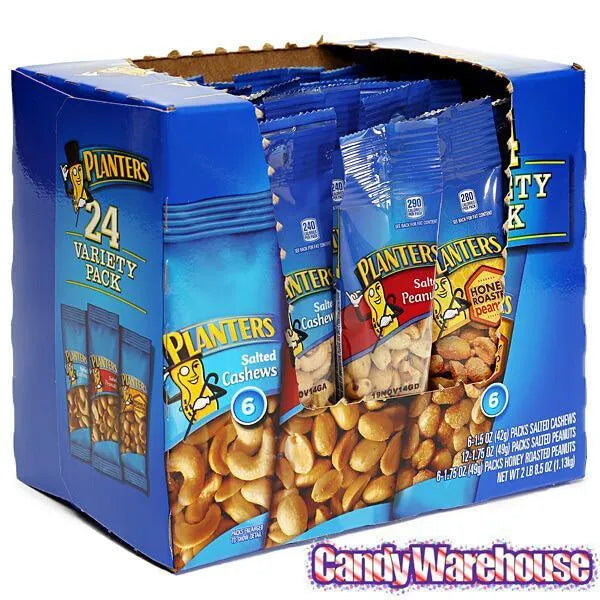 Planters Nuts Packs: 24-Piece Box