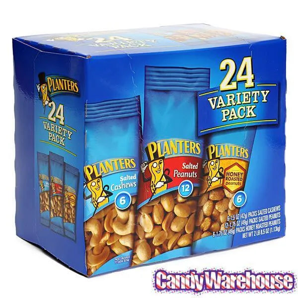 Planters Nuts Packs: 24-Piece Box