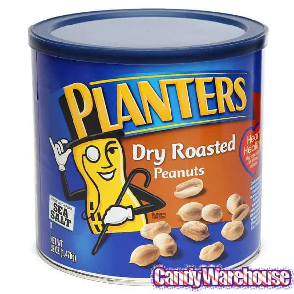 Planters Salted Dry Roasted Peanuts: 52-Ounce Can