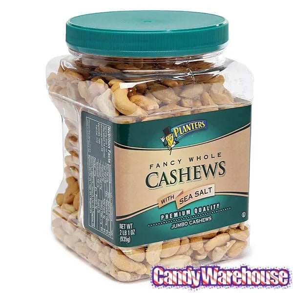 Planters Salted Fancy Whole Jumbo Cashews: 2LB Tub